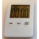 Tea Timer / Tee Uhr, weiss, digital, mit Magnet