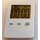 Tea Timer / Tee Uhr, weiss, digital, mit Magnet