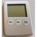 Tea Timer / Tee Uhr, silber, digital, mit Magnet