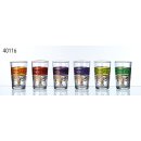 Teeglas "Dina" 6-fach sortiert 0,12 l