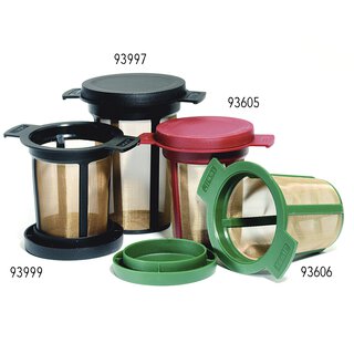 Dauerfilter mit Deckel ca. 7 cm, schwarz  7 cm