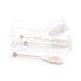 10 x Kandissticks, weiß, einzeln verpackt, 14,5 cm