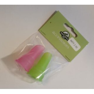 Kannen-Schutz, Kannen-Doktor, Tüllen-Doktor, universal, pink & grün, Tropfschutz für Teekannen, keine tropfende Teekanne mehr