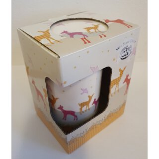 Kräuterteetasse Cha Cult "Rehkids" Porzellan Fine Bone China, 3-teilig, 0,28 l