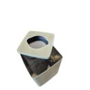 gebrauchte Teedose mit Sichtfenster, extragroß, 1500 g, Metall, Aromaverschluss