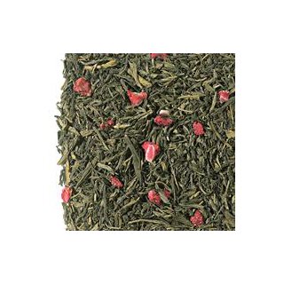 Kindertee Seniorentee - Grüntee China Sencha entkoffeiniert (Erdbeer-Note) aromatisiert